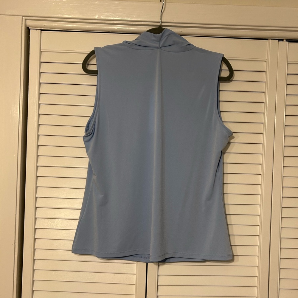 Calvin Klein Sleeveless Top Baby Blue Size XL NWT - Picture 3 of 9